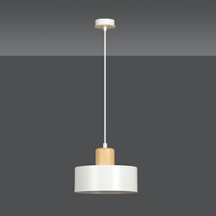 Lampa wisząca skandynawska Torin biała | Emibig