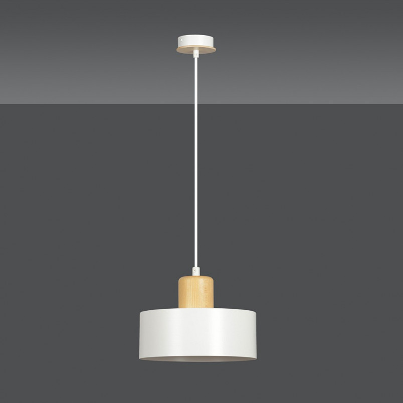 Lampa wisząca skandynawska Torin biała | Emibig