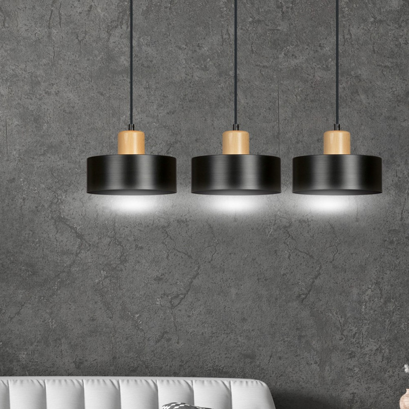 Lampa wisząca Torin III 80cm czarna | Emibig - Skandynawski Design