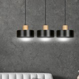 Lampa wisząca Torin III 80cm czarna | Emibig - Skandynawski Design