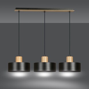Lampa wisząca Torin III 80cm czarna | Emibig - Skandynawski Design