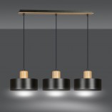 Lampa wisząca Torin III 80cm czarna | Emibig - Skandynawski Design
