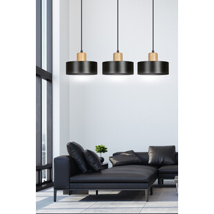 Lampa wisząca Torin III 80cm czarna | Emibig - Skandynawski Design