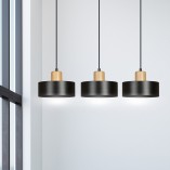 Lampa wisząca Torin III 80cm czarna | Emibig - Skandynawski Design