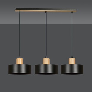 Lampa wisząca Torin III 80cm czarna | Emibig - Skandynawski Design