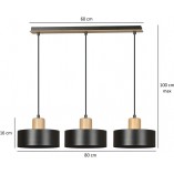 Lampa wisząca Torin III 80cm czarna | Emibig - Skandynawski Design