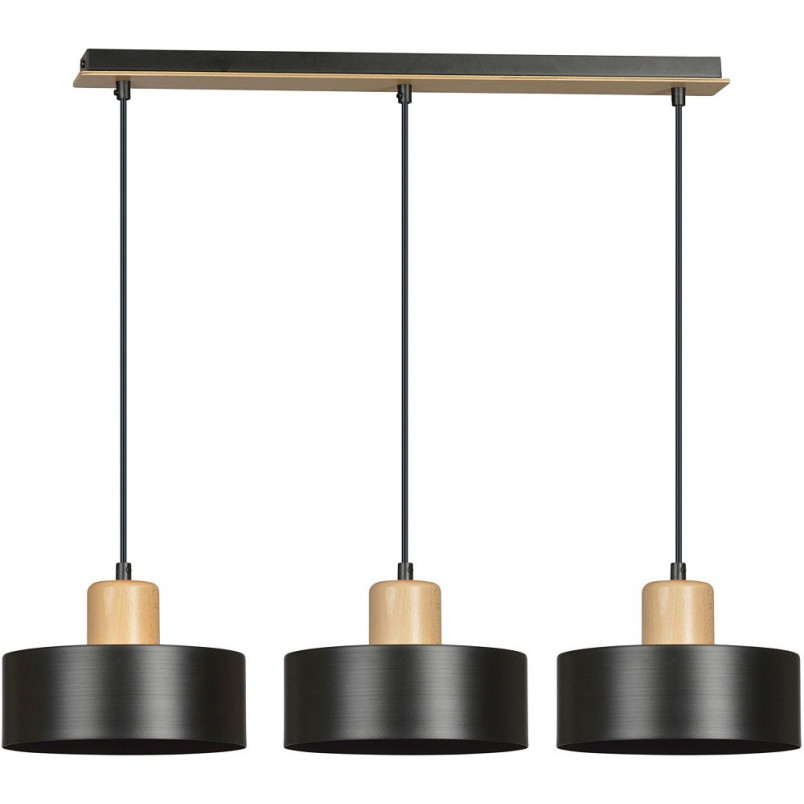 Lampa wisząca Torin III 80cm czarna | Emibig - Skandynawski Design