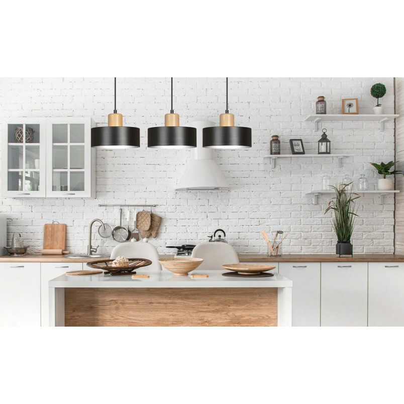 Lampa wisząca Torin III 80cm czarna | Emibig - Skandynawski Design