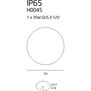 Oprawa podtynkowa do łazienki chrom MaxLight | IP65