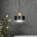 Lampa wisząca skandynawska Torin czarna 25cm | Emibig
