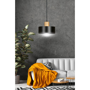 Lampa wisząca skandynawska Torin czarna 25cm | Emibig