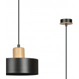 Lampa wisząca skandynawska Torin czarna 25cm | Emibig