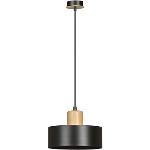 Lampa wisząca skandynawska Torin czarna 25cm | Emibig