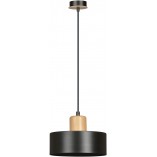 Lampa wisząca skandynawska Torin czarna 25cm | Emibig