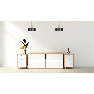 Lampa wisząca skandynawska Torin czarna 25cm | Emibig