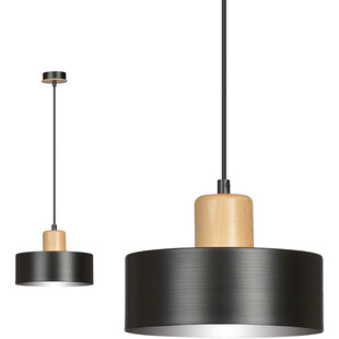 Lampa wisząca skandynawska Torin czarna 25cm | Emibig