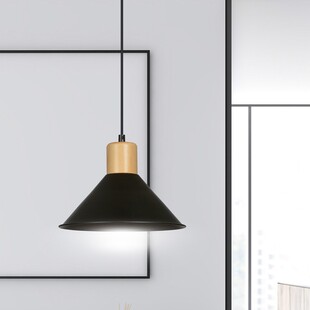 Lampa wisząca skandynawska Rowen 25cm czarna - Emibig