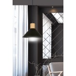 Lampa wisząca skandynawska Rowen 25cm czarna - Emibig