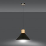 Lampa wisząca skandynawska Rowen 25cm czarna - Emibig