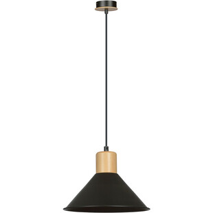 Lampa wisząca skandynawska Rowen 25cm czarna - Emibig