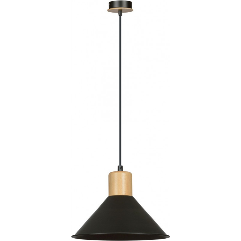 Lampa wisząca skandynawska Rowen 25cm czarna - Emibig