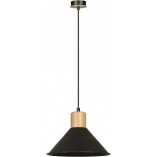 Lampa wisząca skandynawska Rowen 25cm czarna - Emibig