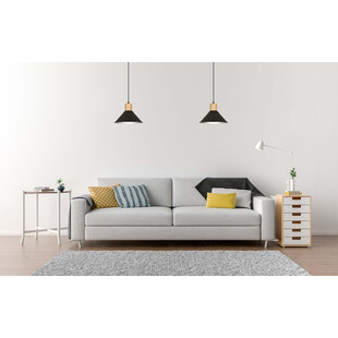 Lampa wisząca skandynawska Rowen 25cm czarna - Emibig