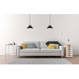 Lampa wisząca skandynawska Rowen 25cm czarna - Emibig
