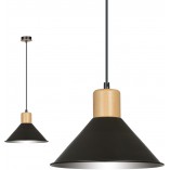 Lampa wisząca skandynawska Rowen 25cm czarna - Emibig