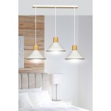 Lampa wisząca Rowen III biała Emibig | Skandynawski design