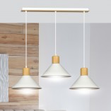Lampa wisząca Rowen III biała Emibig | Skandynawski design