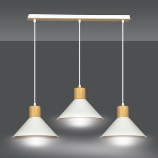 Lampa wisząca Rowen III biała Emibig | Skandynawski design