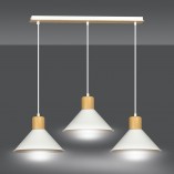 Lampa wisząca Rowen III biała Emibig | Skandynawski design