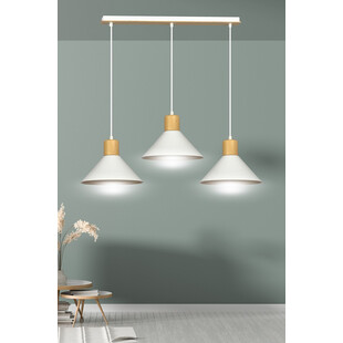 Lampa wisząca Rowen III biała Emibig | Skandynawski design