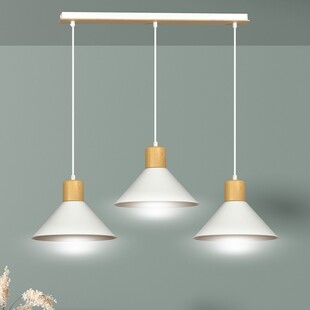 Lampa wisząca Rowen III biała Emibig | Skandynawski design