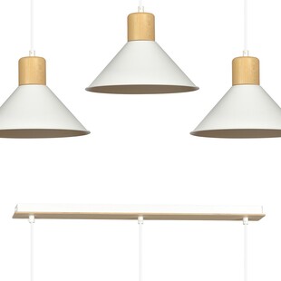Lampa wisząca Rowen III biała Emibig | Skandynawski design