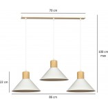 Lampa wisząca Rowen III biała Emibig | Skandynawski design
