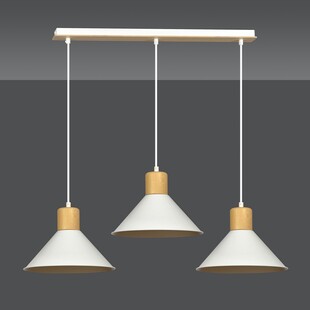 Lampa wisząca Rowen III biała Emibig | Skandynawski design
