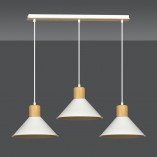 Lampa wisząca Rowen III biała Emibig | Skandynawski design