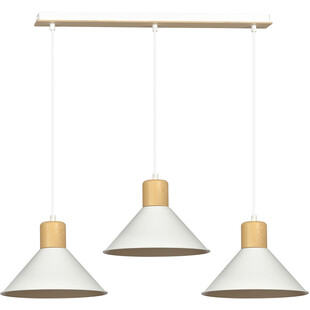 Lampa wisząca Rowen III biała Emibig | Skandynawski design