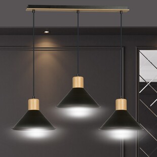 Lampa wisząca Rowen III czarna Emibig | Skandynawski Design