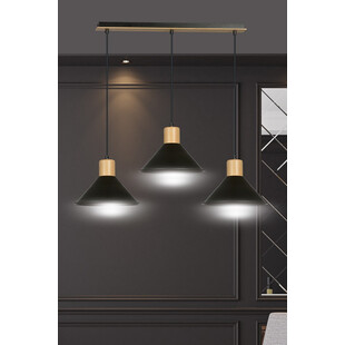 Lampa wisząca Rowen III czarna Emibig | Skandynawski Design