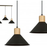 Lampa wisząca Rowen III czarna Emibig | Skandynawski Design