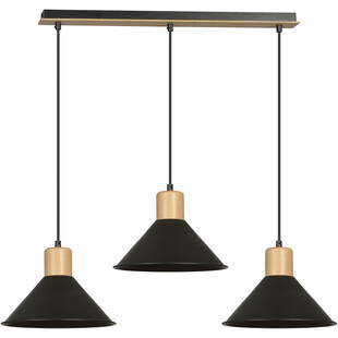Lampa wisząca Rowen III czarna Emibig | Skandynawski Design