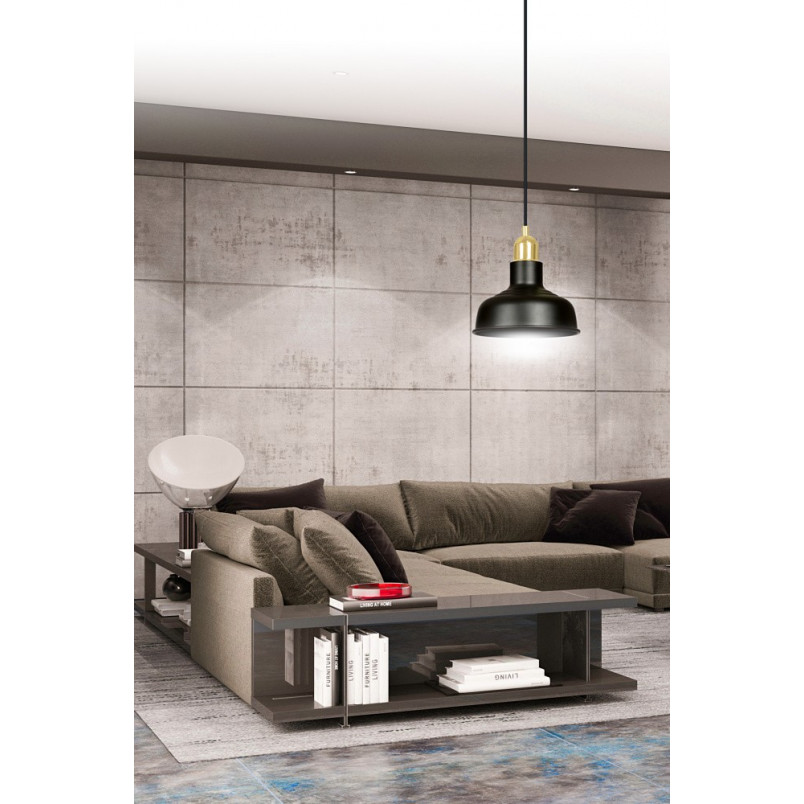 Lampa Wisząca Loft Ibor Czarno-Złota Emibig | Sklep z Lampami