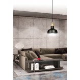 Lampa Wisząca Loft Ibor Czarno-Złota Emibig | Sklep z Lampami