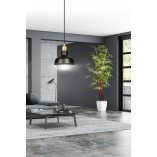 Lampa Wisząca Loft Ibor Czarno-Złota Emibig | Sklep z Lampami