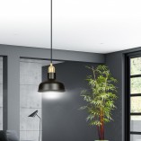 Lampa Wisząca Loft Ibor Czarno-Złota Emibig | Sklep z Lampami