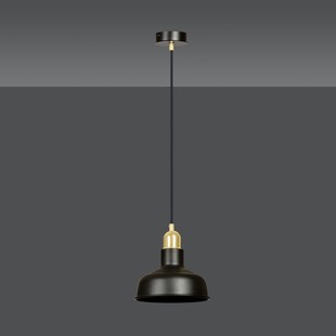 Lampa Wisząca Loft Ibor Czarno-Złota Emibig | Sklep z Lampami