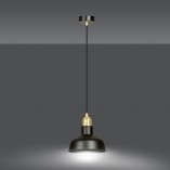 Lampa Wisząca Loft Ibor Czarno-Złota Emibig | Sklep z Lampami